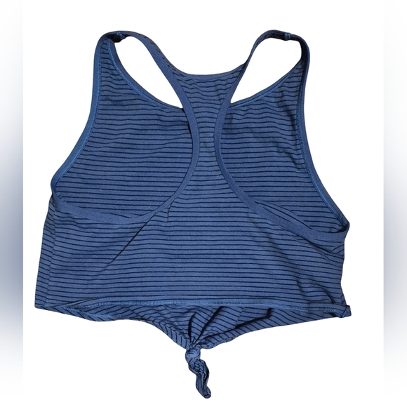 Aerie Blue Fitted Sleeveless Crop Top - Picture 2 of 4